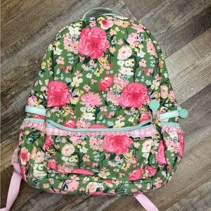 SweetHoney Floral Kids Backpack - Pink and Green